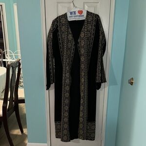 🚨Price Drop🚨Thobe/Abaya Open Embroidered Tatreez 3 pieces Palestine